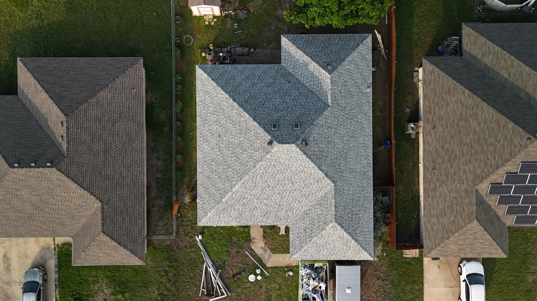 Completed roofing project on a property in TX